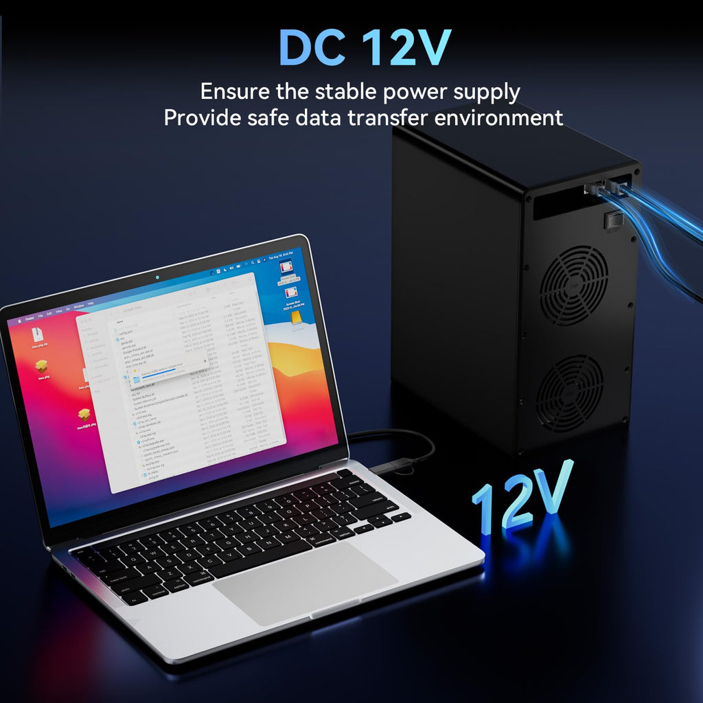 Aluminum 8 Bay Hard Drive Enclosure with Cooling Fan X302