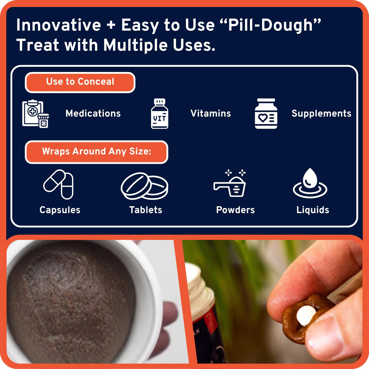 Pill-Dough Treat Paste Wrap for Dogs & Cats A32349