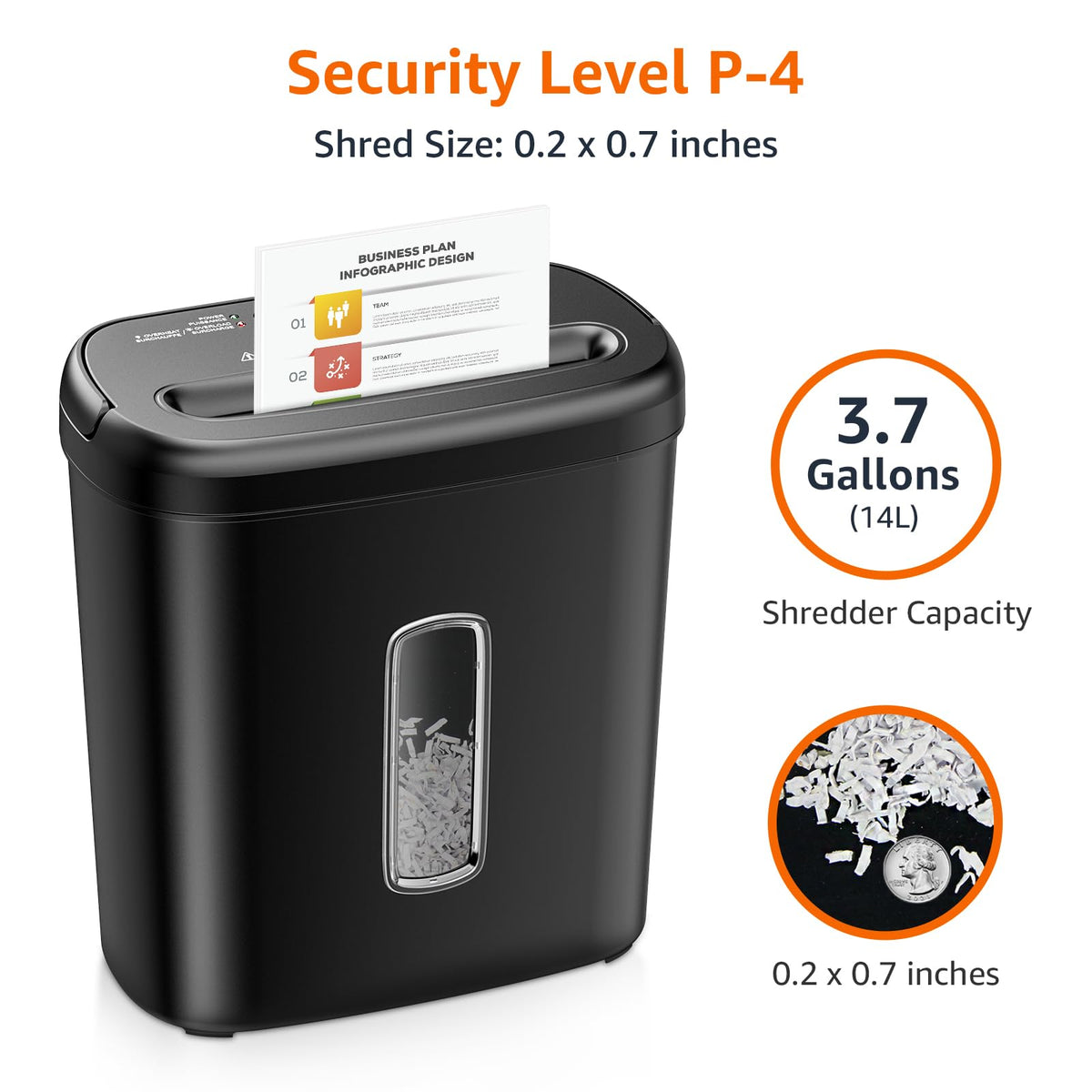 8-Sheet Cross Cut Paper and Credit Card Shredder C38703