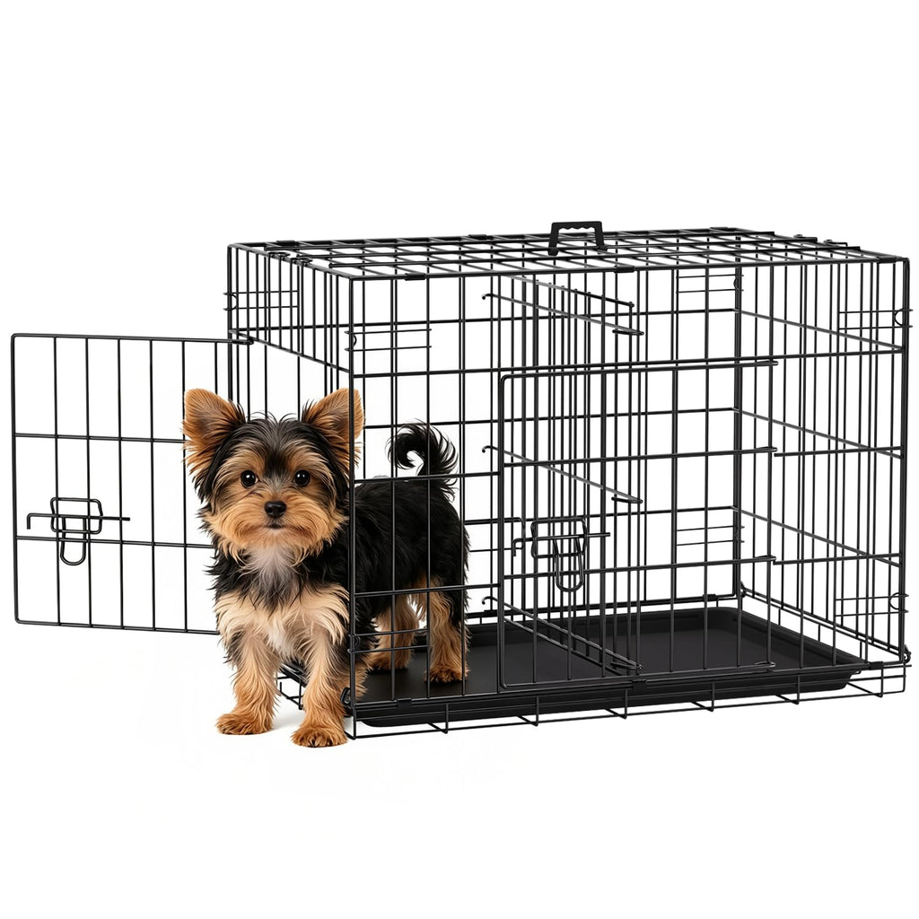 24" Foldable Metal Dog Crate V669