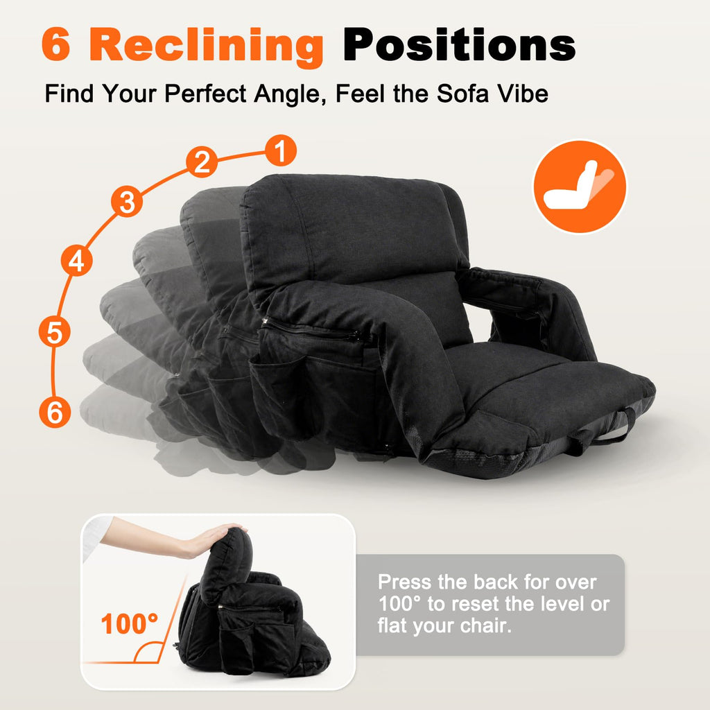 26" Extra Wide Stadium Seats with Back Support E5756