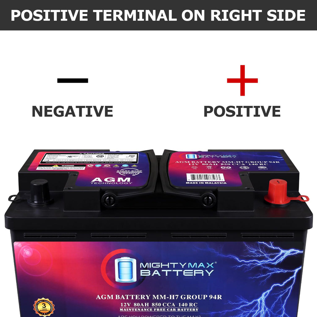 12V 80AH 850 CCA Replacement Battery T614384