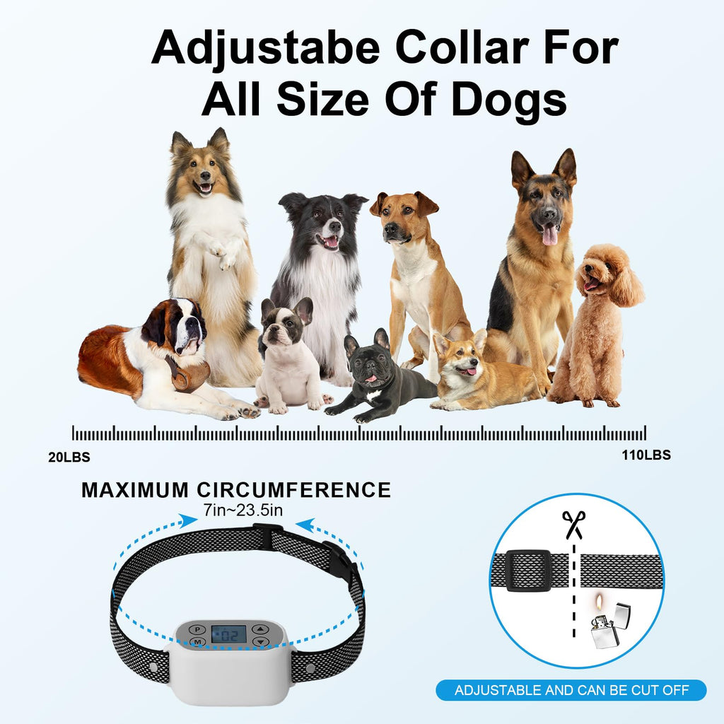 Wireless Dog Fence System with App Control, IPX7 Waterproof, up to 5 Dogs Z604