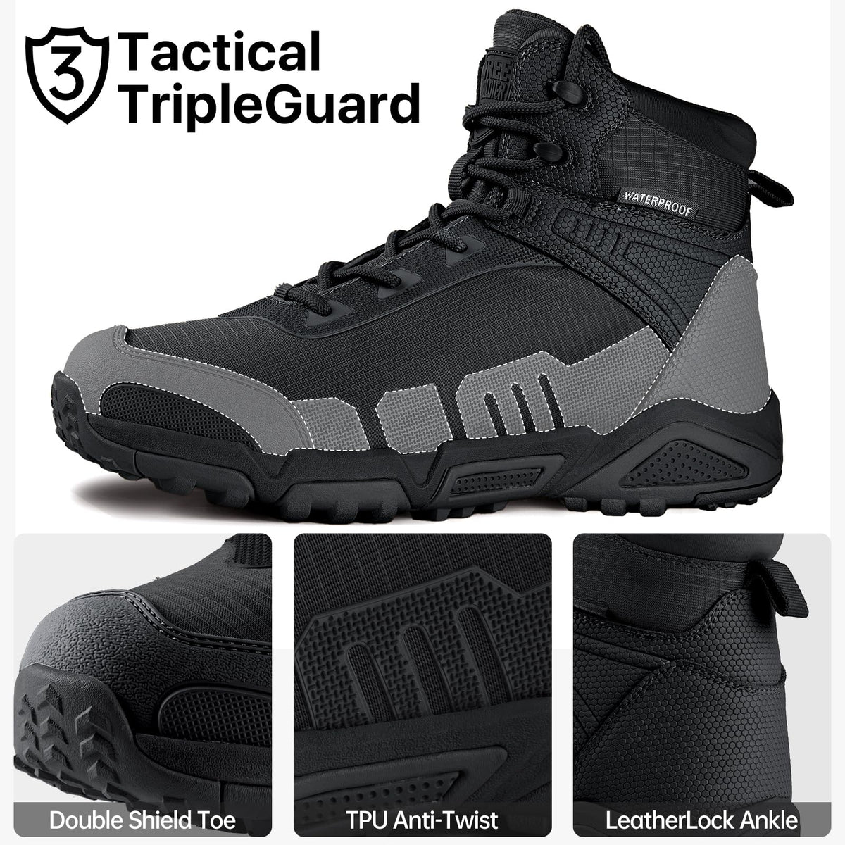 Waterproof Lightweight Tactical Work Boots T31894