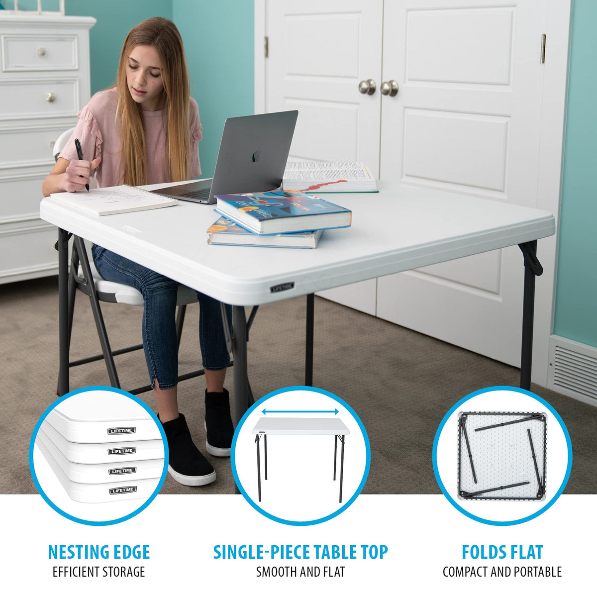 37-Inch Square Folding Card Table X626