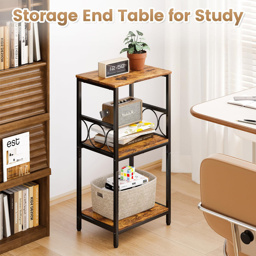 3-Tier Side Table with Adjustable Shelf G845