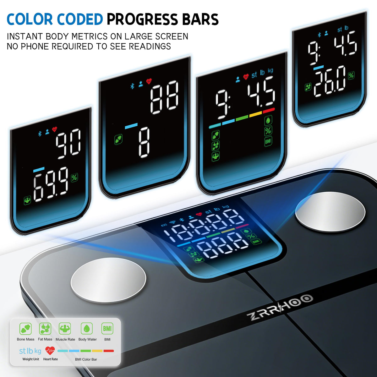 25 Body Composition Bluetooth Digital Weight Scale V992342