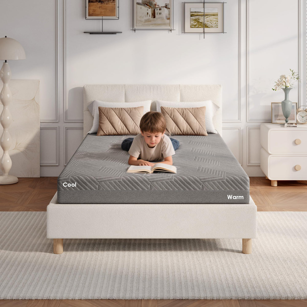 5 Inch Twin Size Medium Firm Memory Foam Mattress L9824