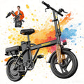 750W Peak Foldable Electric Bike with 48V Removable Battery S10867