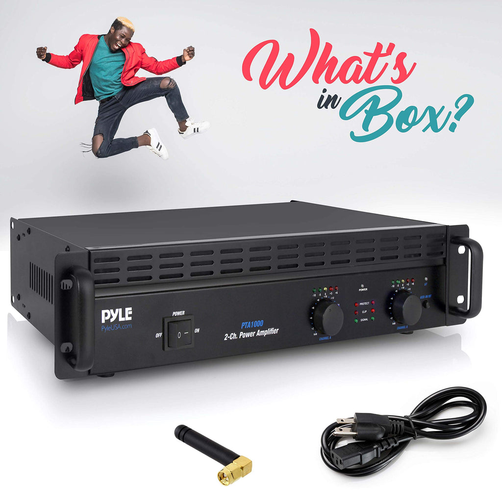 1000 Watt 2-Channel Bluetooth Power Amplifier X63564