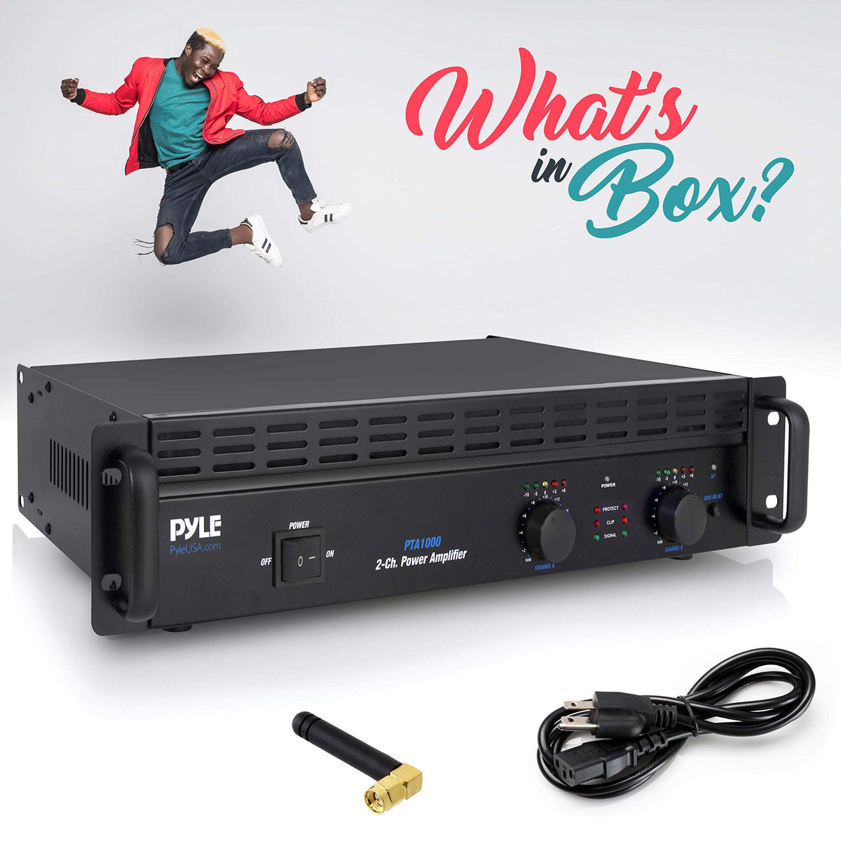 1000 Watt 2-Channel Bluetooth Power Amplifier X63564