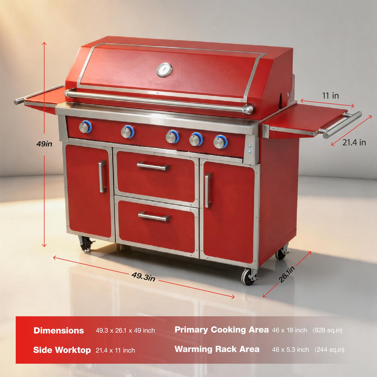 49" 99,000 BTU Stainless Steel Gas Grill J205425