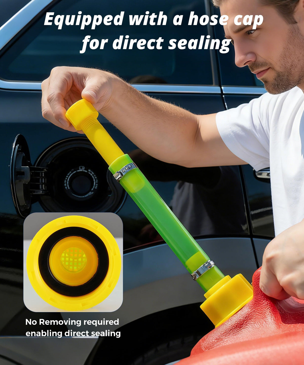 Gas Can Spout Replacement with Sealing Ring & Cap I67618