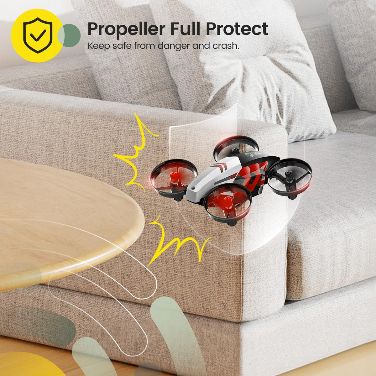 Mini Indoor RC Quadcopter with 3D Flip F3365