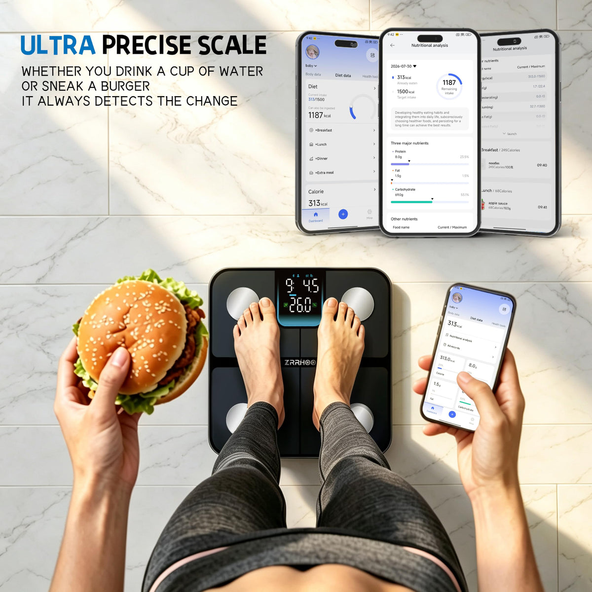 25 Body Composition Bluetooth Digital Weight Scale V992342