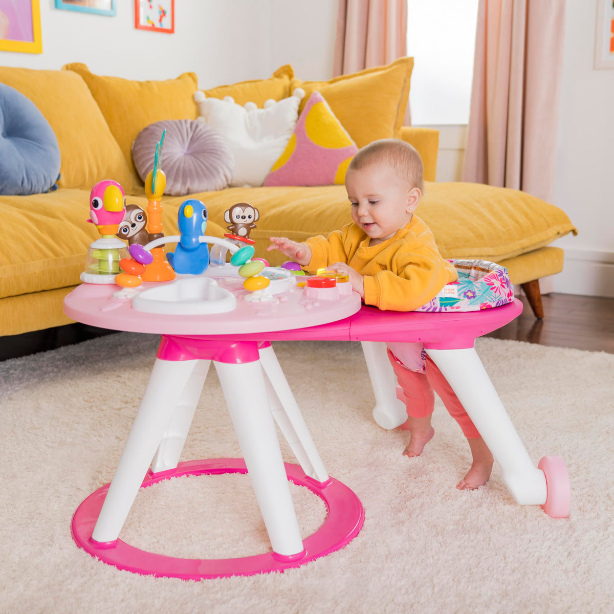2-in-1 Baby Walker and Activity Center Table P28810