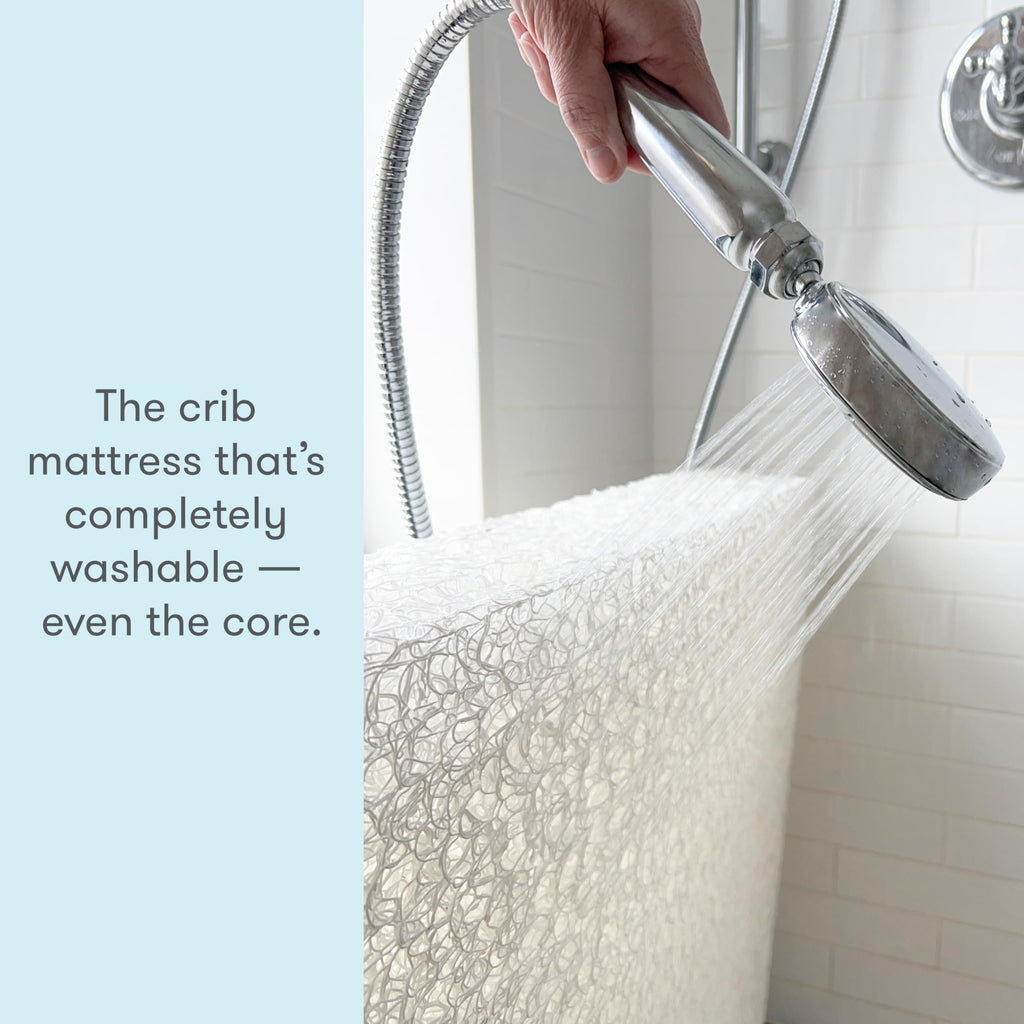White Waterproof Crib Mattress Q9413