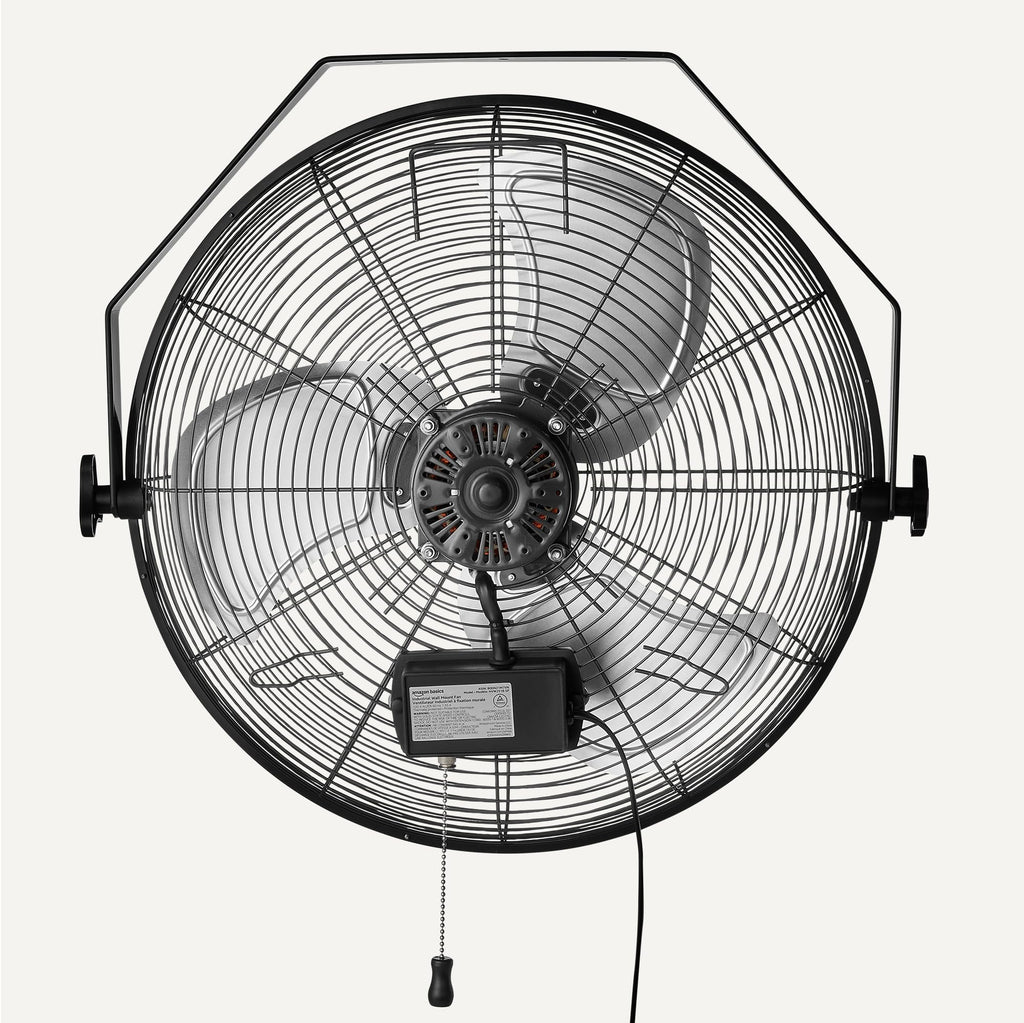 18" Indoor Wall-Mounted Industrial Fan with Three Speeds E33216