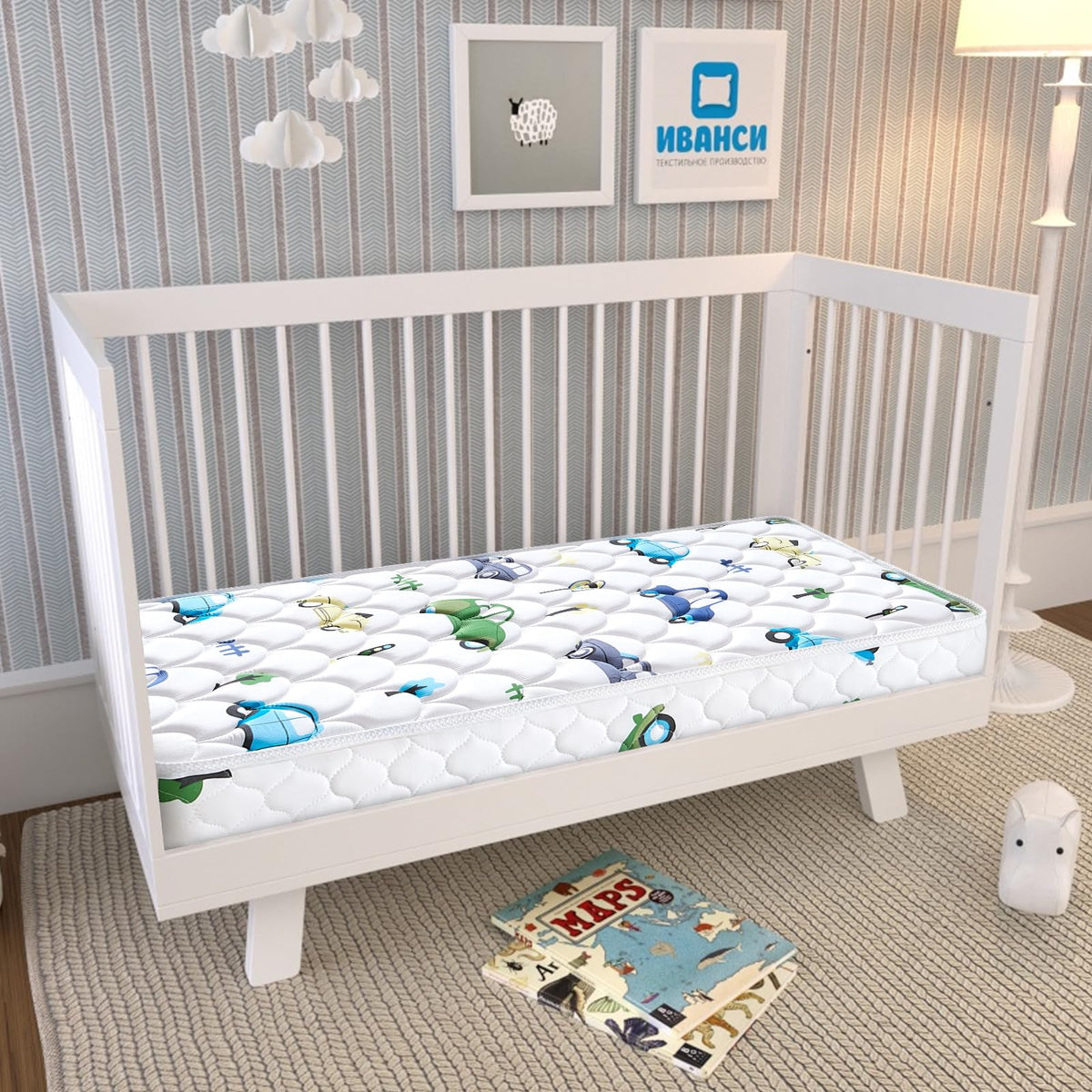 Foam Baby Crib & Toddler Mattress, 52" x 27.6" x 5" M5857