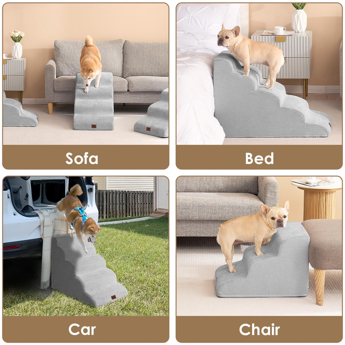 Curved Dog Stairs Ramp 4-Step T886966
