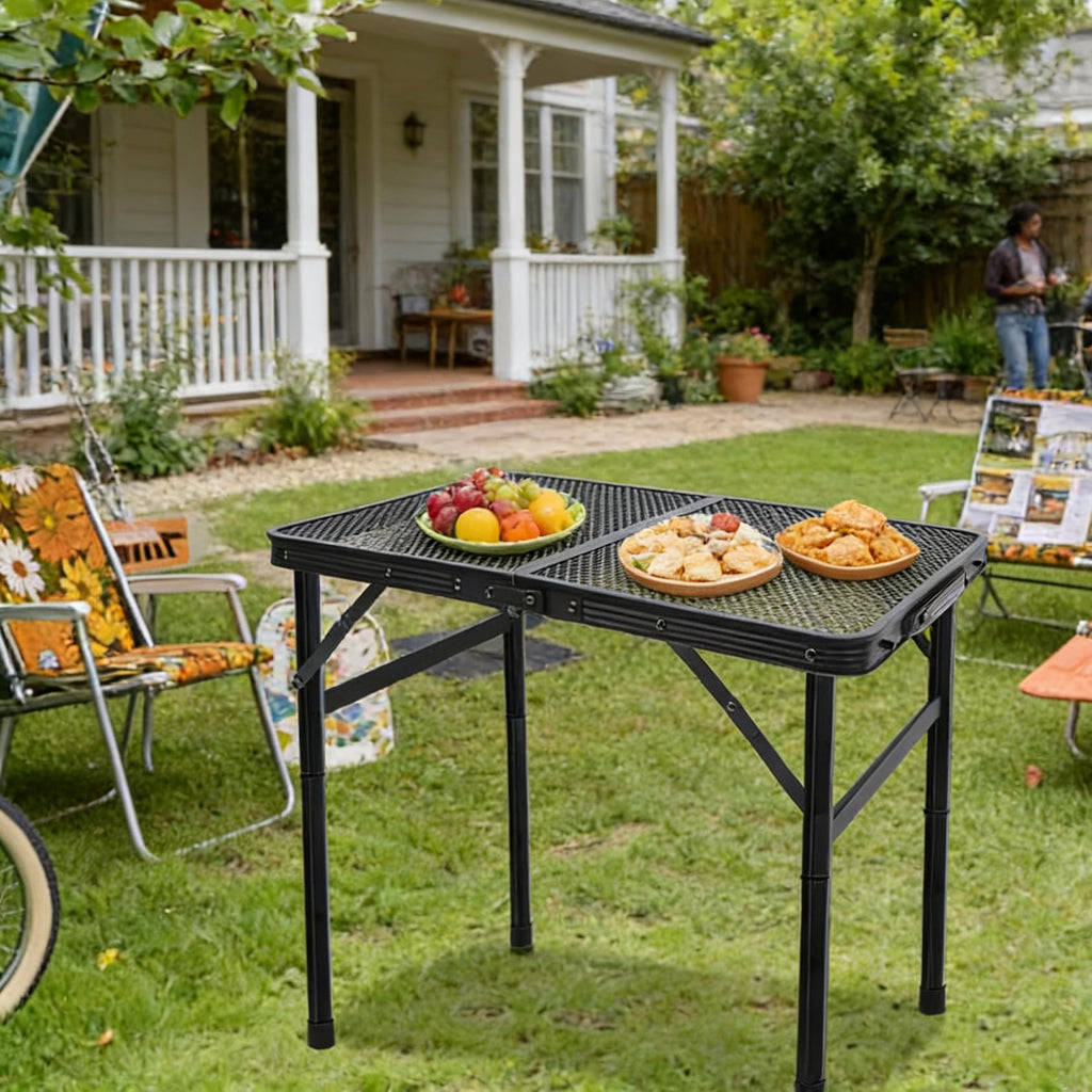 Folding Portable Camping Grill Table W95432