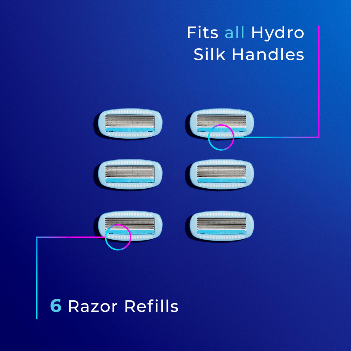 5-Blade Moisturizing Razor Refills, 6 Count I3559