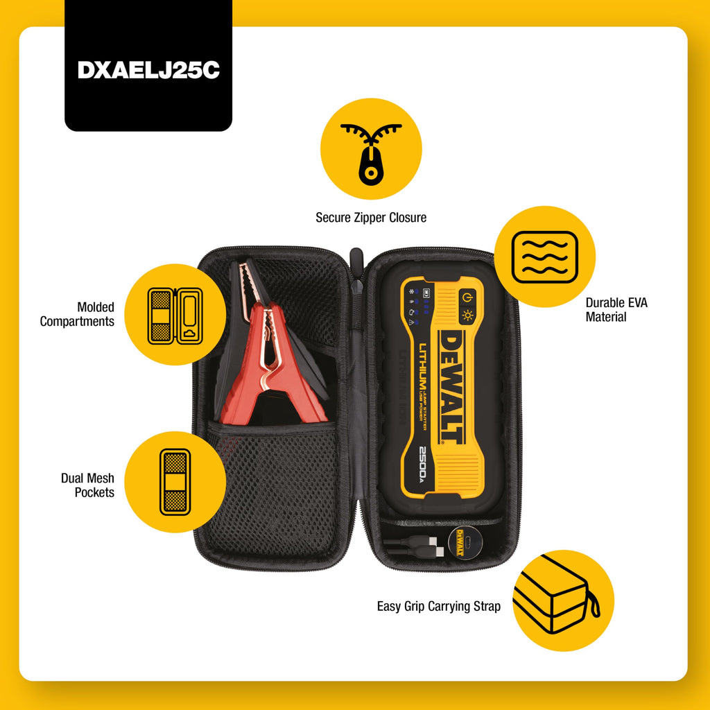 2500 Peak Amp Lithium Jump Starter with USB Power Bank Z32172