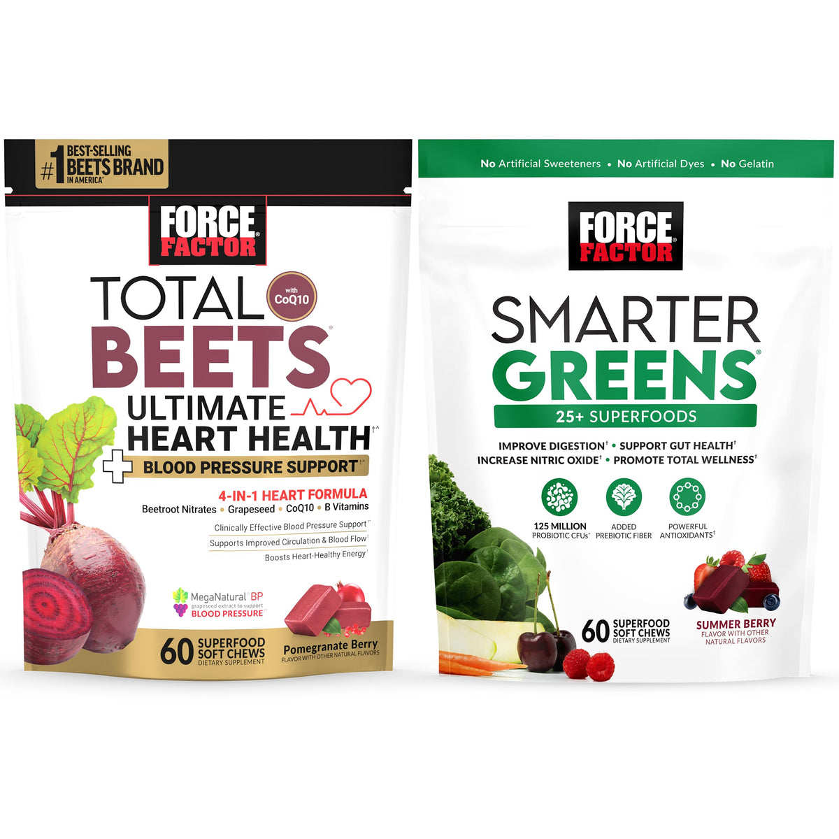 Total Beets Heart Health Chews with CoQ10 + Superfood Chews A29094