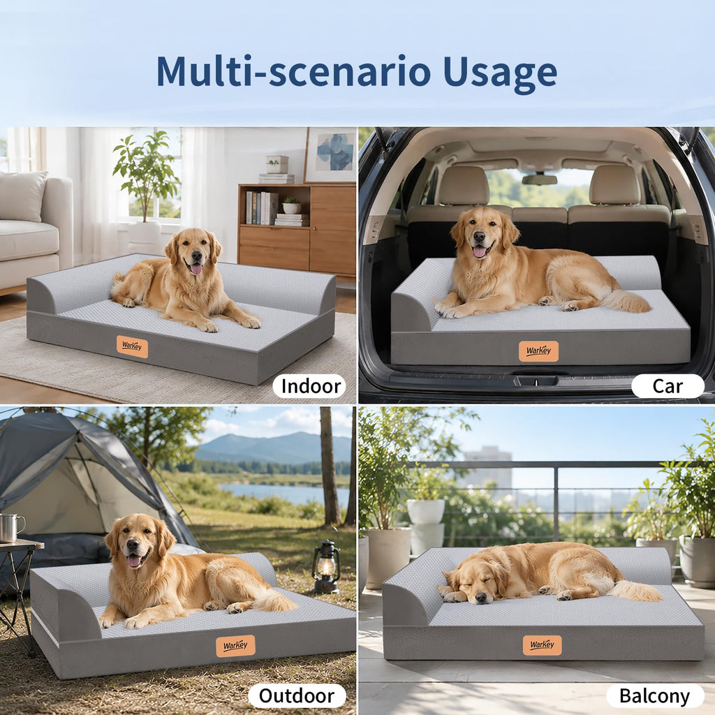 Cooling Orthopedic Memory Foam Dog Bed with Washable Cover G44800