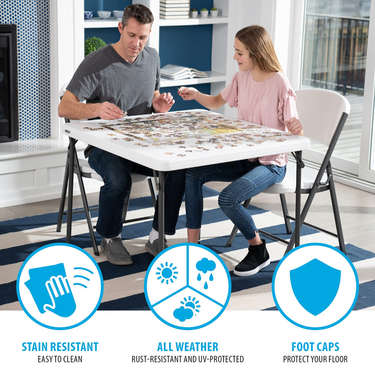 37-Inch Square Folding Card Table X626
