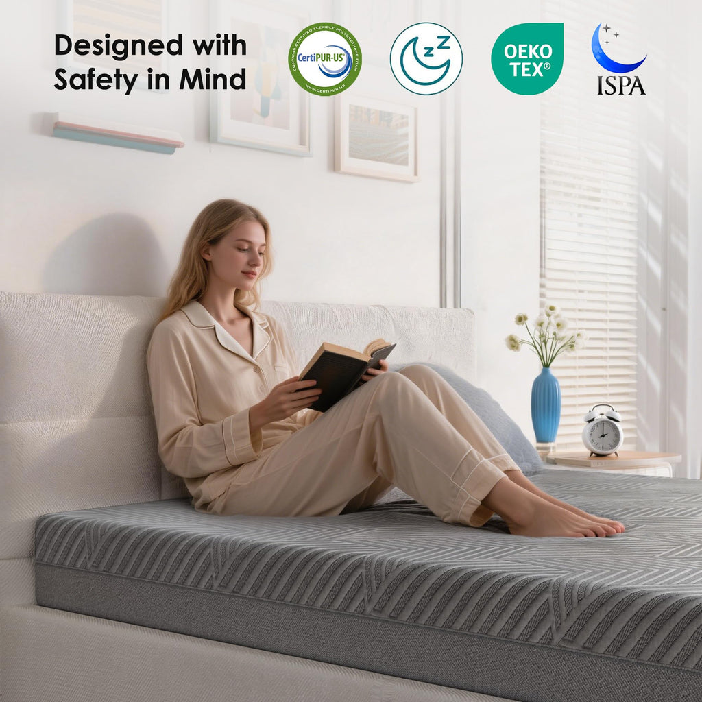 5 Inch Twin Size Medium Firm Memory Foam Mattress L9824