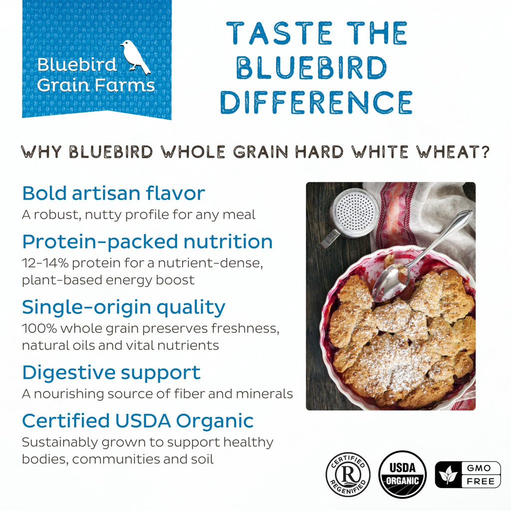Organic Hard White Wheat Berries, 5 Lb. U984051