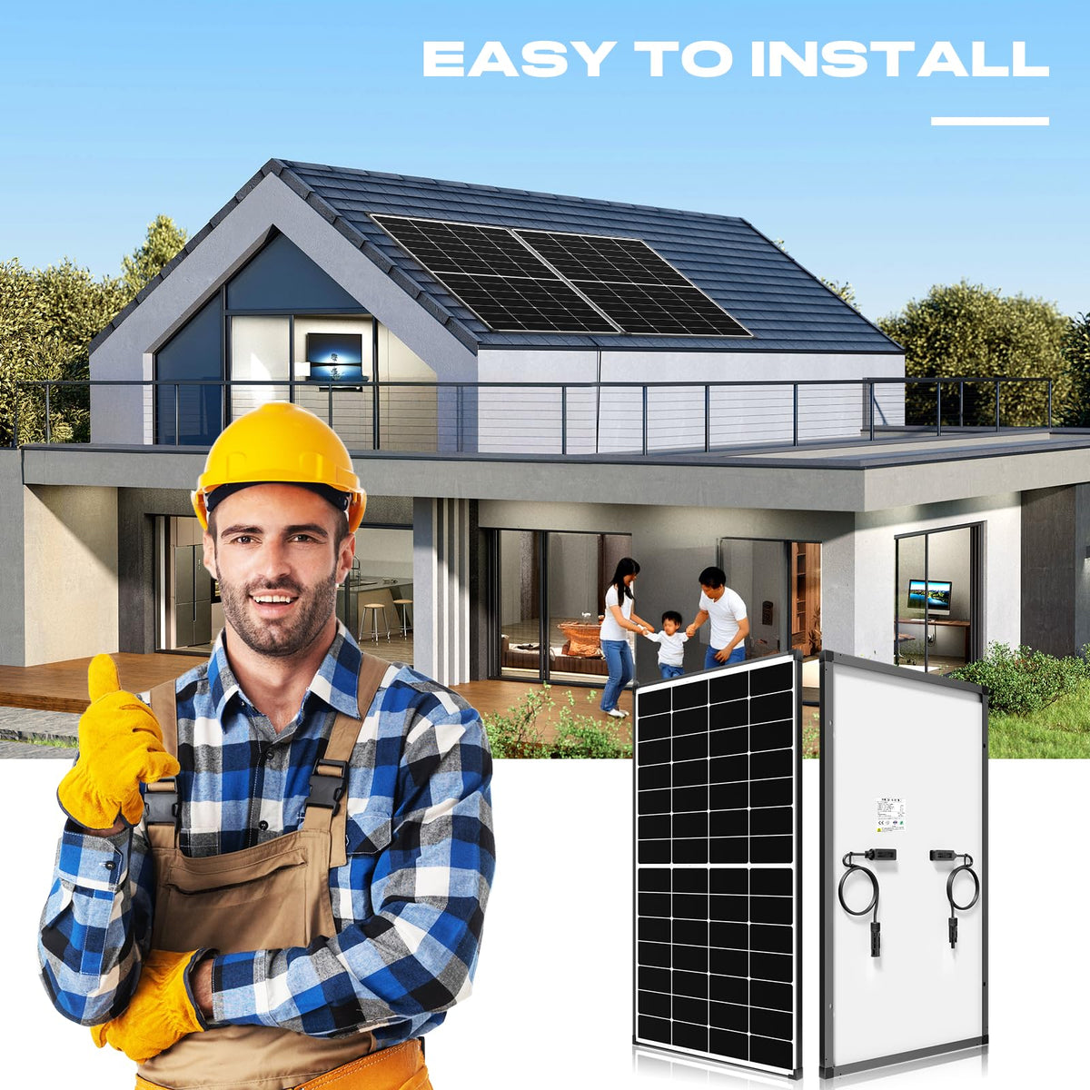 300 Watt Monocrystalline Solar Panel W496