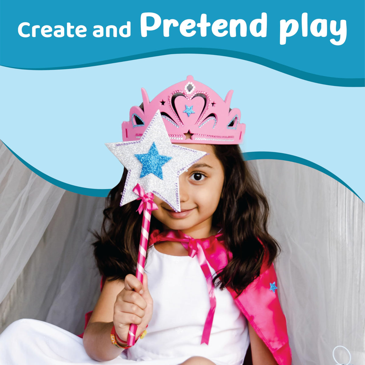 Princess Tiara Wand Cape Art Craft Kit I689