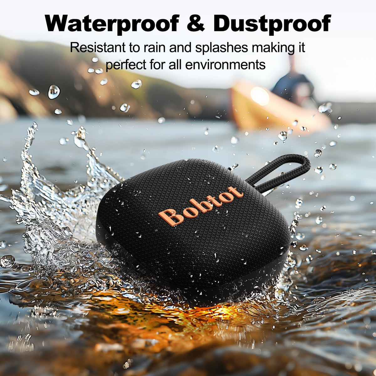 Portable Bluetooth Speaker IPX7 Black J654