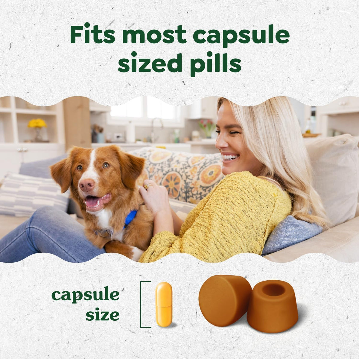 Chicken Flavor Capsule Treats for Dogs 15.8-Ounce 3 Pack V4014