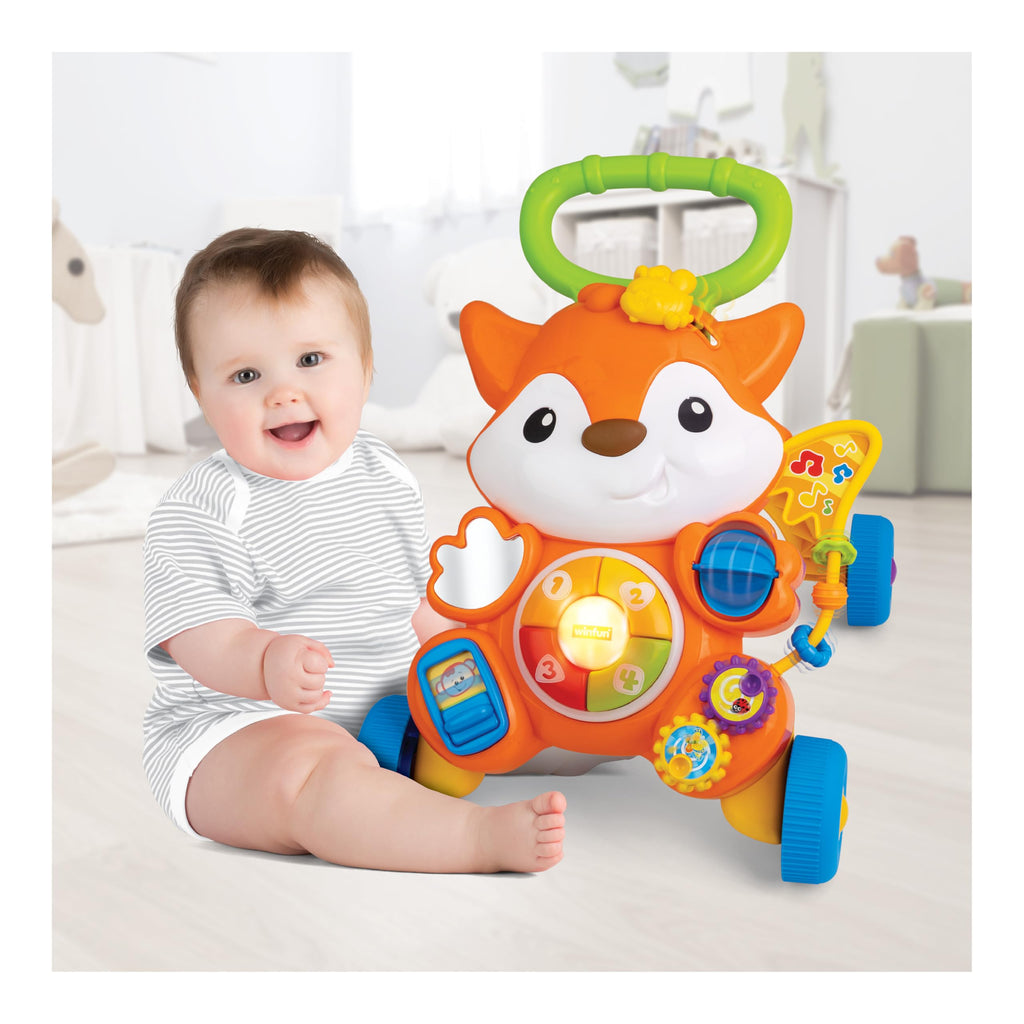 2-in-1 Baby Push Walker & Ride-On with Shape Sorter K69254