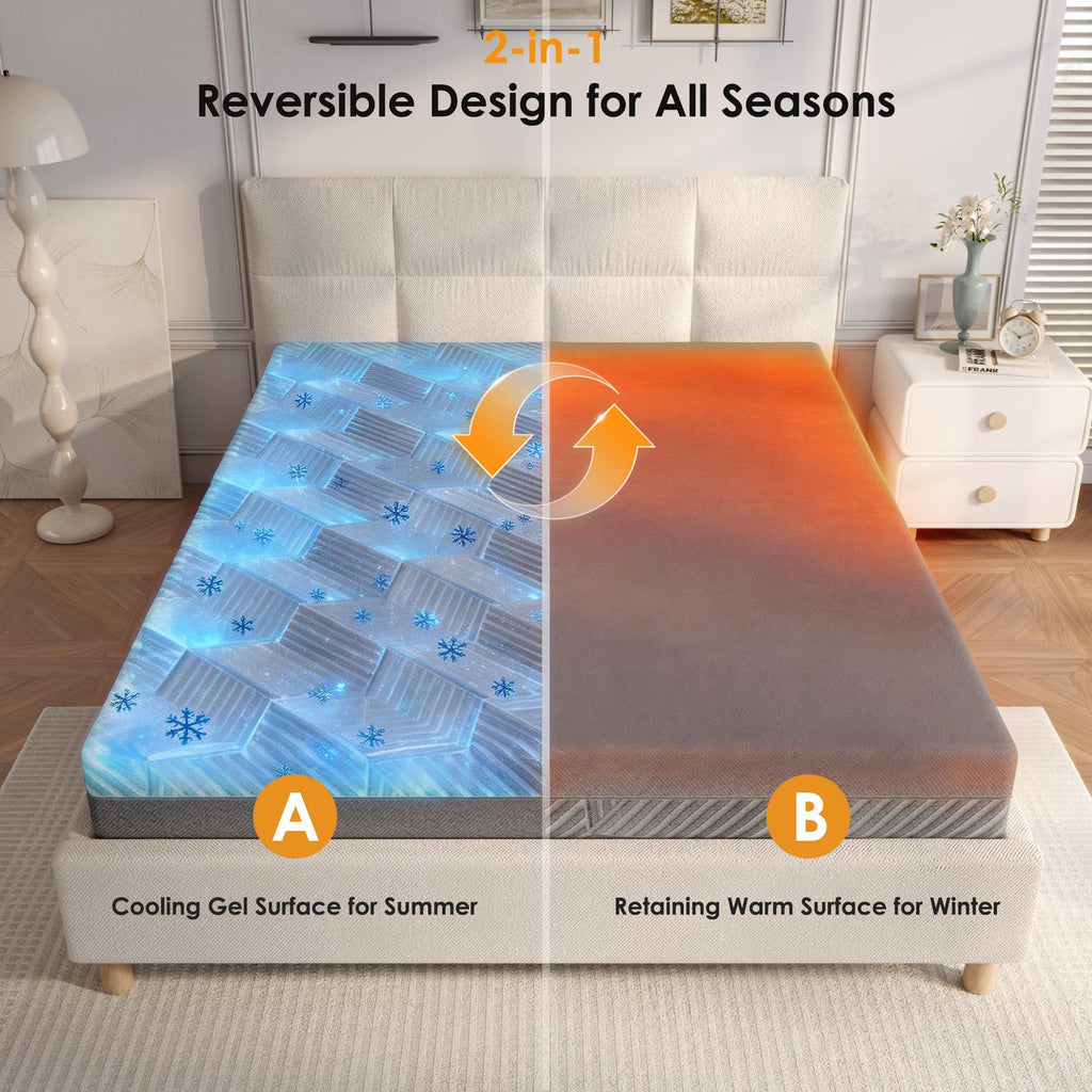 5 Inch Twin Size Medium Firm Memory Foam Mattress L9824