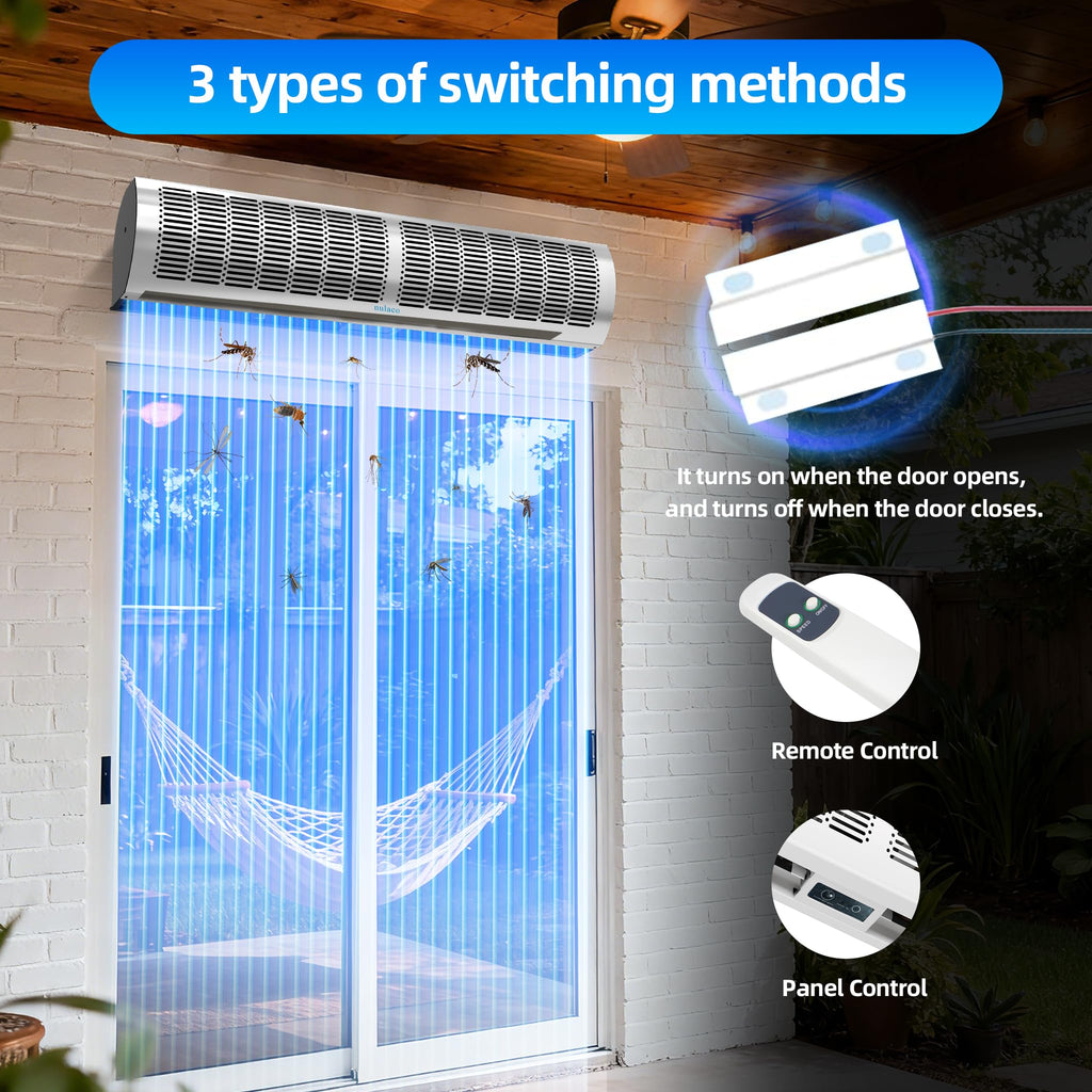 36'' Stainless Steel Wall-Mounted 2-Speed Air Curtain L965