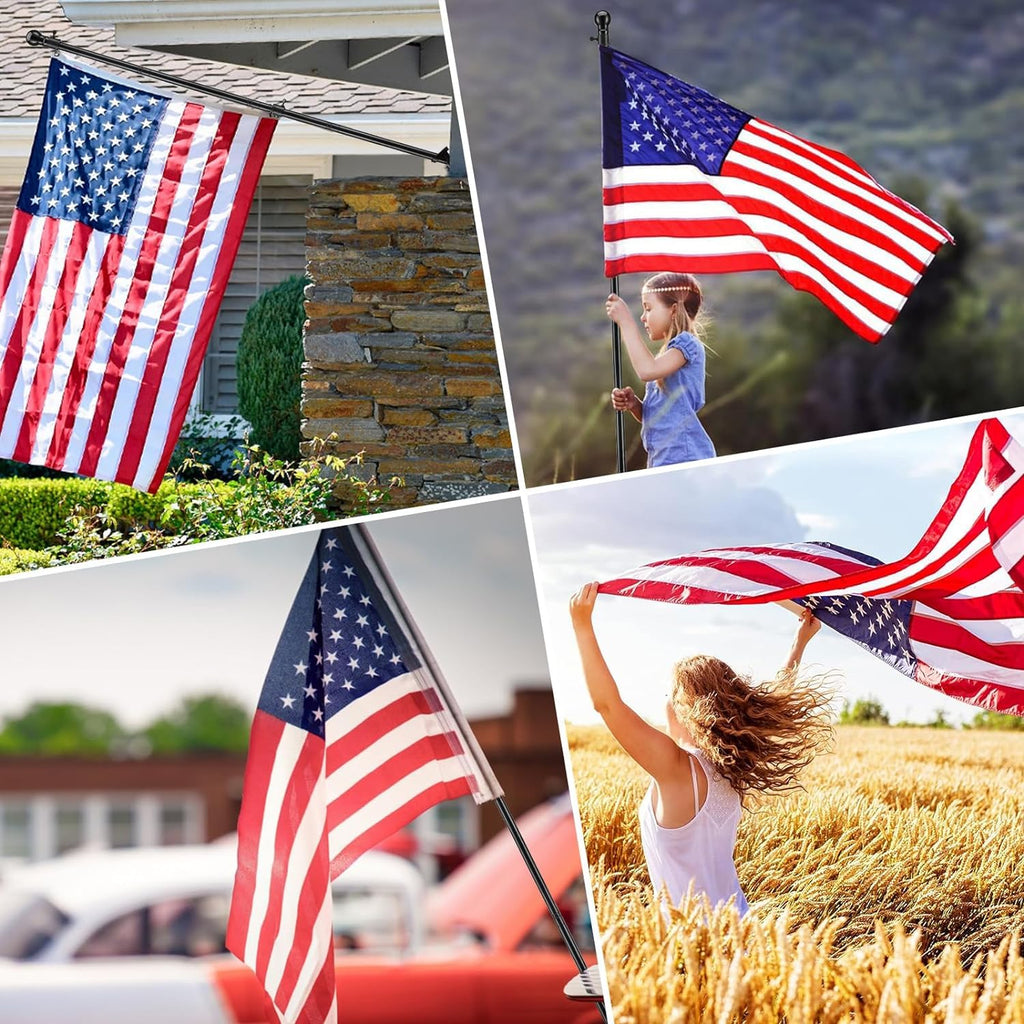 5ft Tangle Free Flag Pole Kit with 3x5 US Flag L18021