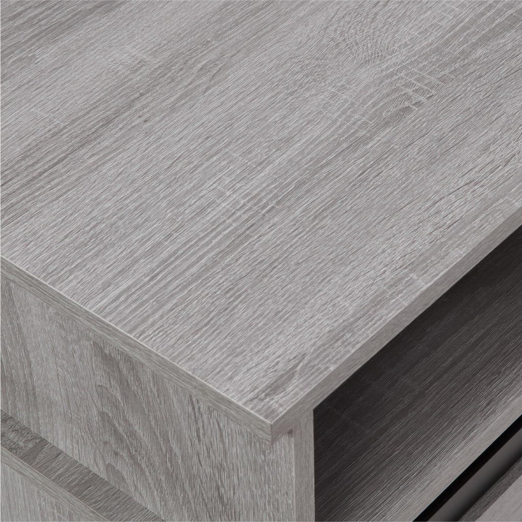 Grey Wood TV Stand with Sliding Barn Door K700
