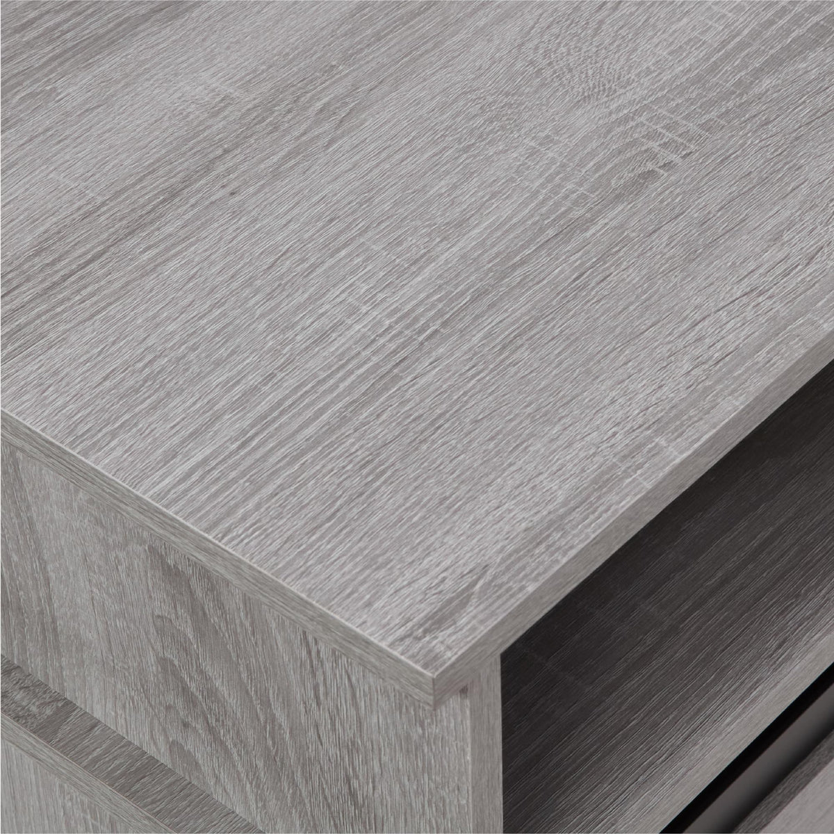 Grey Wood TV Stand with Sliding Barn Door K700