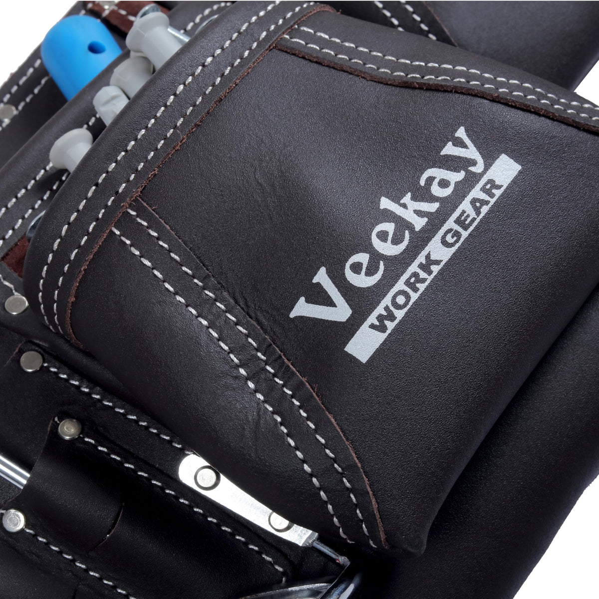 Brown Leather 2-Inch Tool Belt with 12 Pockets P7281