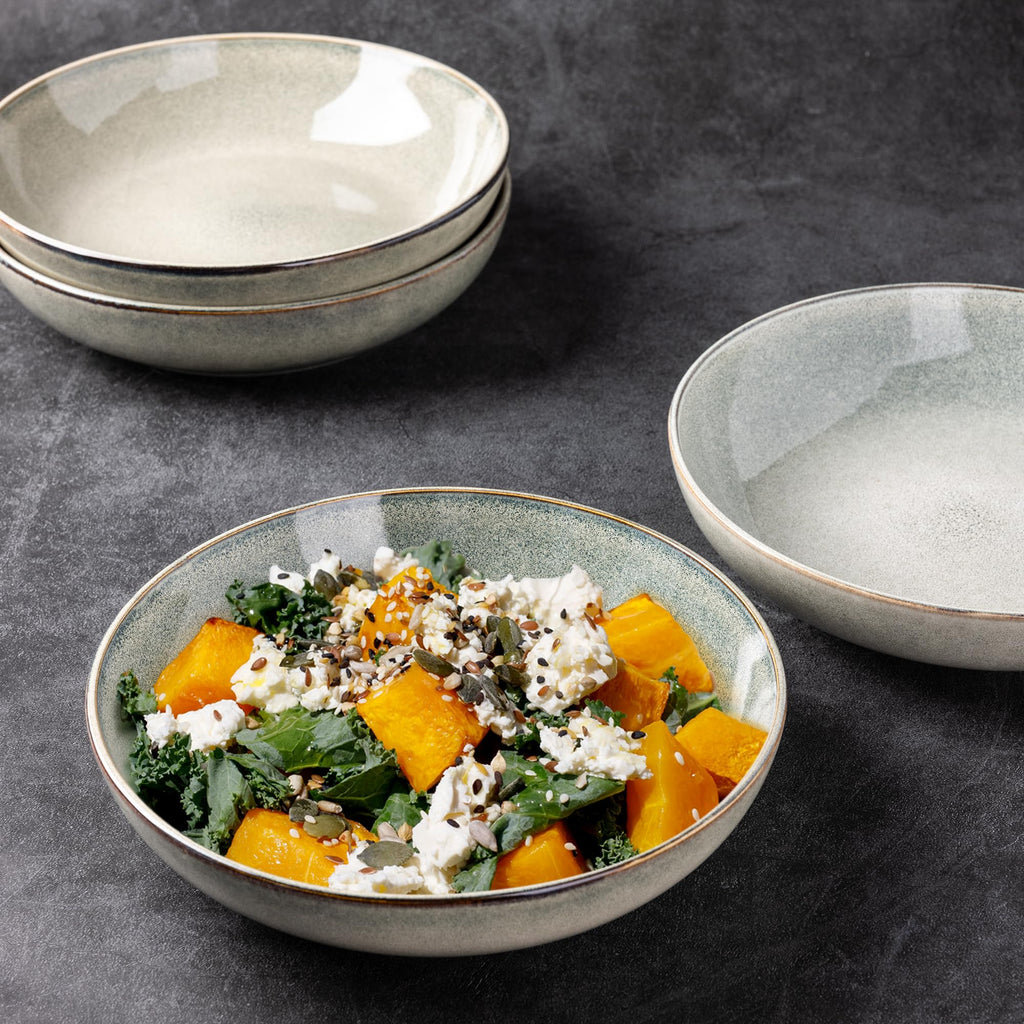 Ceramic Pasta Bowls Set of 4 B9025