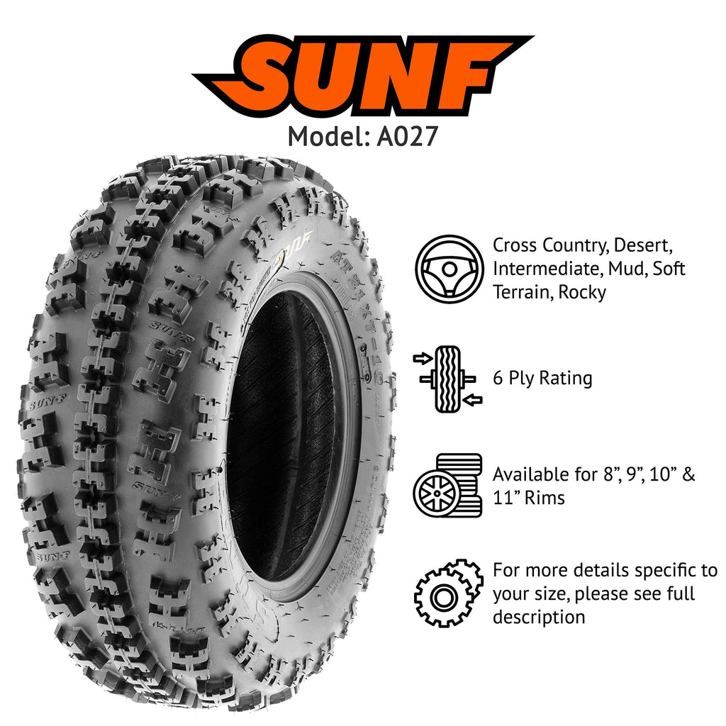 2 ATV Tires 19x7-8 Knobby 6 PR U81690