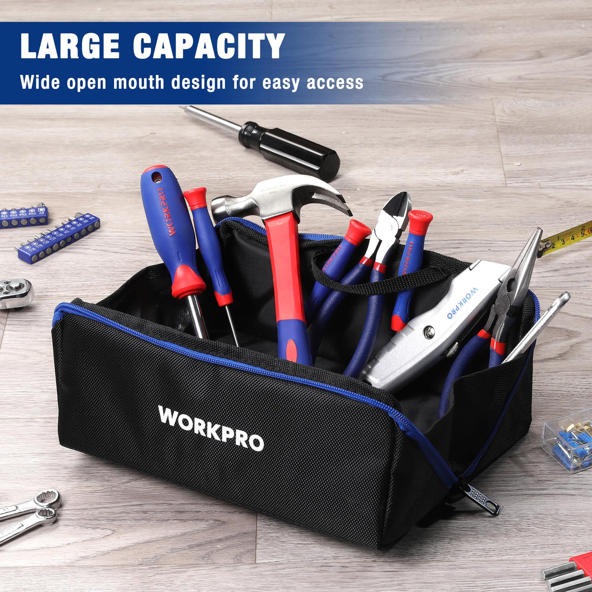 10" Zipper Tool Pouch, 3 Pack K98002