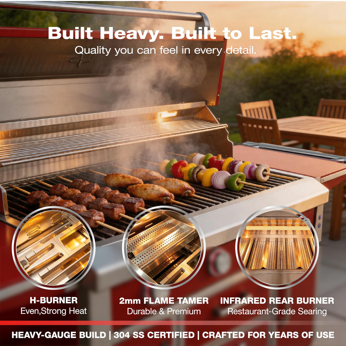 49" 99,000 BTU Stainless Steel Gas Grill J205425
